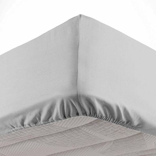 Drap Housse "Oscar" 90x190cm Gris Clair
