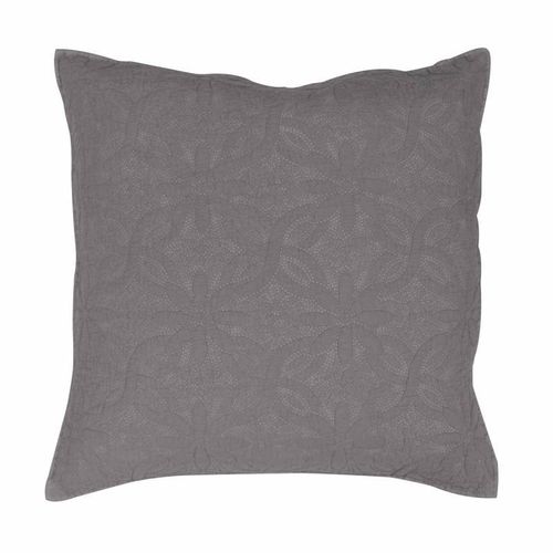 Housse De Coussin "Florette" 60x60cm Anthracite