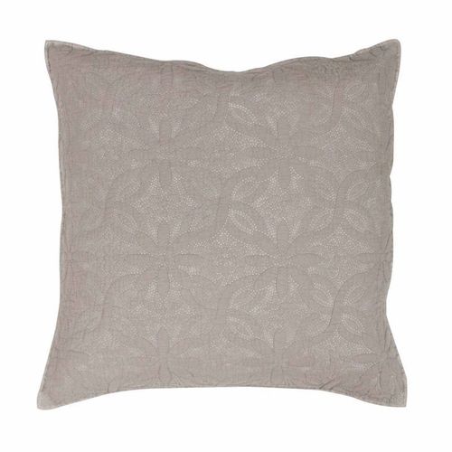 Housse De Coussin "Florette" 60x60cm Taupe