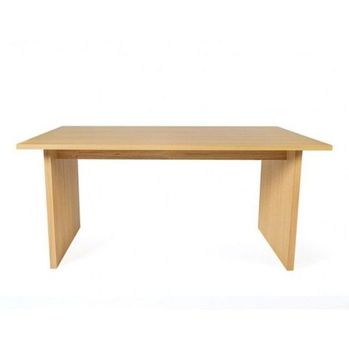 Table À Manger Design En Bois "Stripe" 160cm Naturel