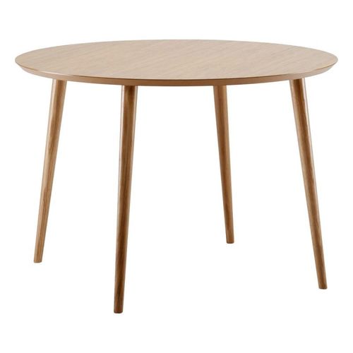Table De Repas Ronde Bois "Cloyd" 100cm Beige