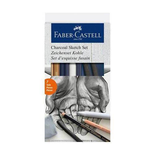 Set De Crayons De Couleur Et Les Angles De Dessin Et De Croquis (7pcs), Faber-Castell, Des Crayons, Des Fournitures D'art