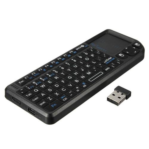 *-rii x1 ultra mini clavier sans fil avec souris tactile pour ordinateurs portables ordinateur iptv smart