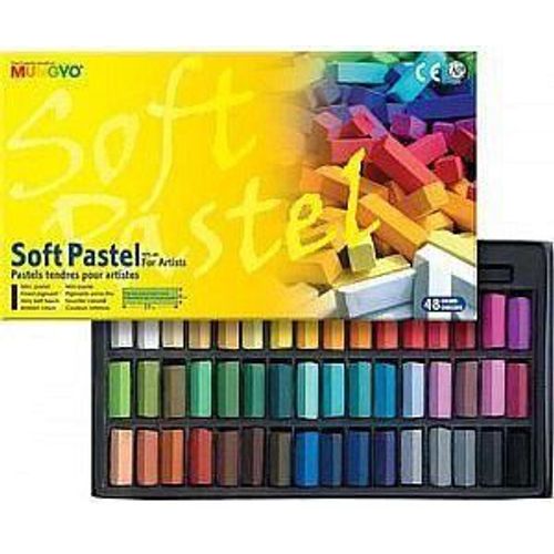 Mini Pastels Secs Carrés Mungyo Boite 48 Pièces - Mungyo