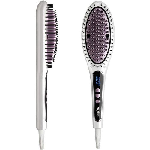 Brosse Lissante Et Chauffante Solac Expert Ionic Brush Md7401 53w Blanc/Violet