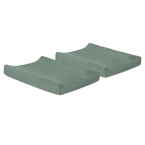 Lot De 2 Housses Matelas À Langer 50x70cm Ash Green - Jollein