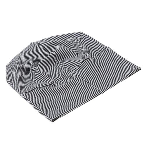 2pcs Bonnet de Nuit en Coton Homme Chapeaux de Sommeil Accessoire Vêtement  Unisexe Gris + NoirBlanc