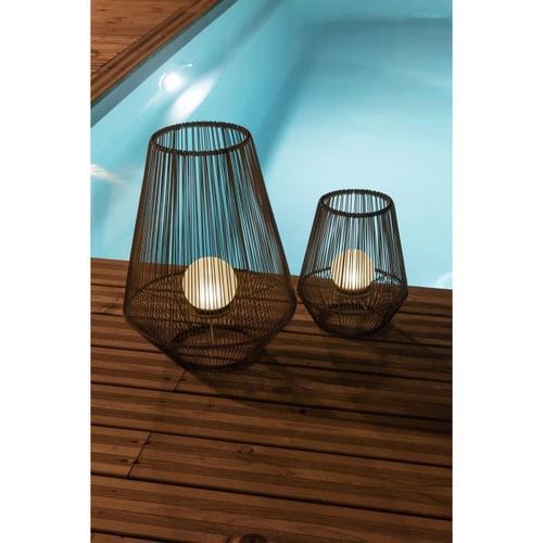 Lanterne Décorative H30 - Boule Perlée - Galix