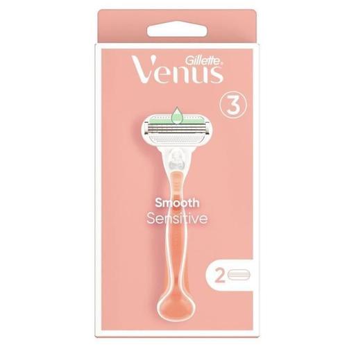 Gillette Venus Rasoir Feminin Smooth Sensitive - 2 Lames 