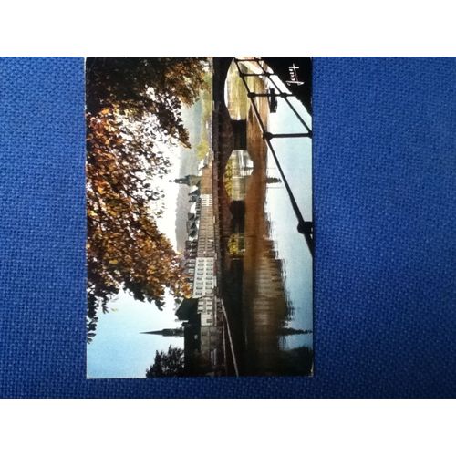 Chateaulin (Finistère).- Editions Jean. 1950- Couleur - La Rivière L'aulne Et Les Quais