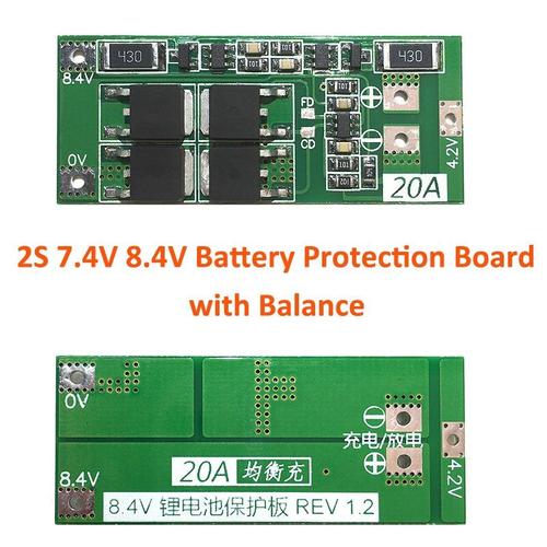 2S 7.4V 8.4V 20A Batterie Lithium-ion 2S/3S/4s, chargeur 18650 PCB, carte de Protection BMS, Module de cellules Lipo avec équilibre