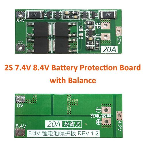 2S 20A Batterie Lithium-ion 1S/2S/3S/4s/5s, chargeur 18650, carte de Protection BMS PCB, Module de cellule Lipo avec équilibreur