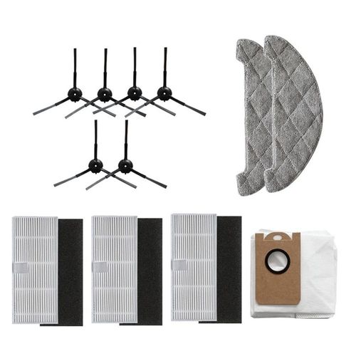 Kit de lingettes filtrantes pour aspirateur Robot Proscenic M7 Pro, sac pour collecteur de poussière, accessoires 12 pièces