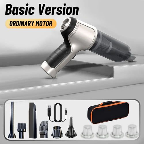 Mini aspirateur de voiture sans fil portable,nettoyeur de voiture,machine à livres déloyaux,aspiration de bain,appareil ménager,95000PA - Type basic 4hapa bag #B