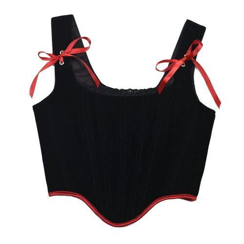 Corset Sexy En Velours,Corsage,Corsage,Bustier Cochon Bust,Sangle Initiée,Fête,Y-To Wear Out