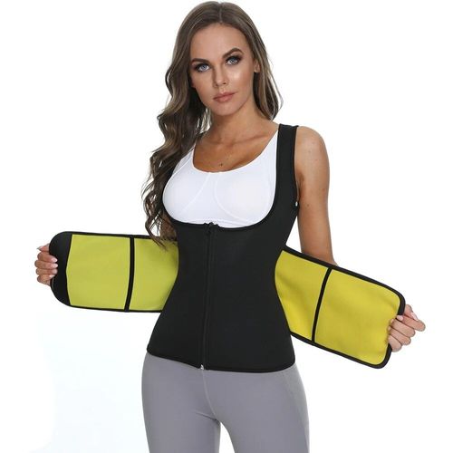 Haut De Sauna En Néoprène Pour Femmes,Pour La Perte De Poids,Sans Manches,Vêtement De Sudation,Formateur De Taille,Débardeur Amincissant