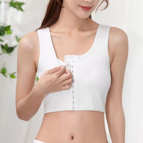 Débardeur Sans Couture Pour Femmes,Sous-Vêtement Avec Fermeture Éclair,Corset Plat,Grande Taille