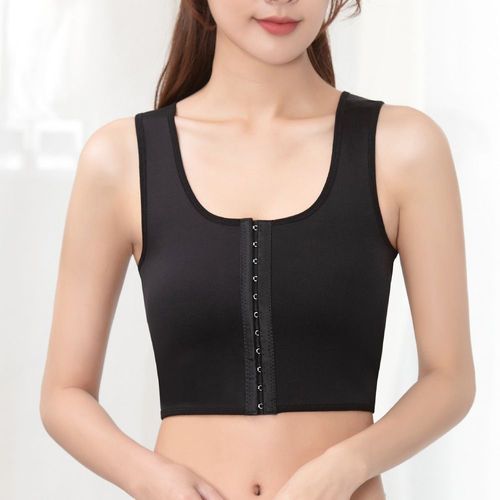 Débardeur Sans Couture Pour Femmes,Sous-Vêtement Avec Fermeture Éclair,Corset Plat,Grande Taille