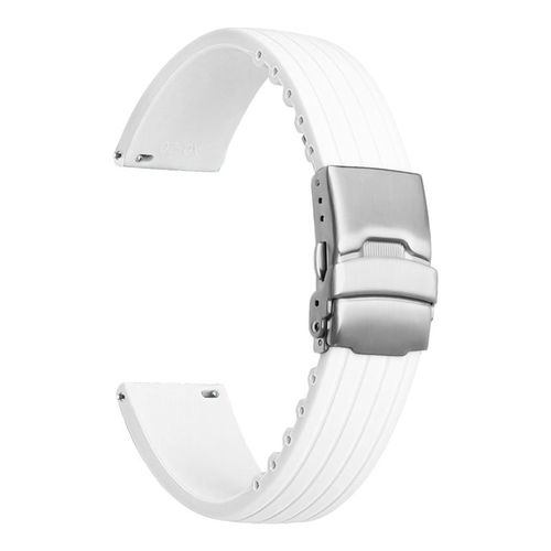 Remplacement Du Bracelet De Montre En Silicone Pour Blancpain X Swatch Blanc