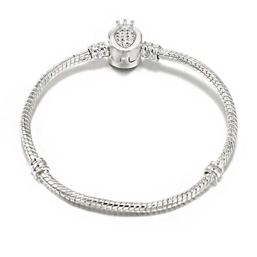 Orthèse Code 10 Style 3mm Diamètre 17-21cm Couleur Argent Bricolage Serpent Chaîne Fine Breloque Bracelets Pour Femme Bijoux Cadeaux