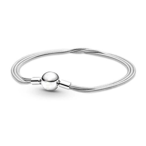 Orthèse Code 10 Style 3mm Diamètre 17-21cm Couleur Argent Bricolage Serpent Chaîne Fine Breloque Bracelets Pour Femme Bijoux Cadeaux