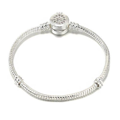 Orthèse Code 10 Style 3mm Diamètre 17-21cm Couleur Argent Bricolage Serpent Chaîne Fine Breloque Bracelets Pour Femme Bijoux Cadeaux