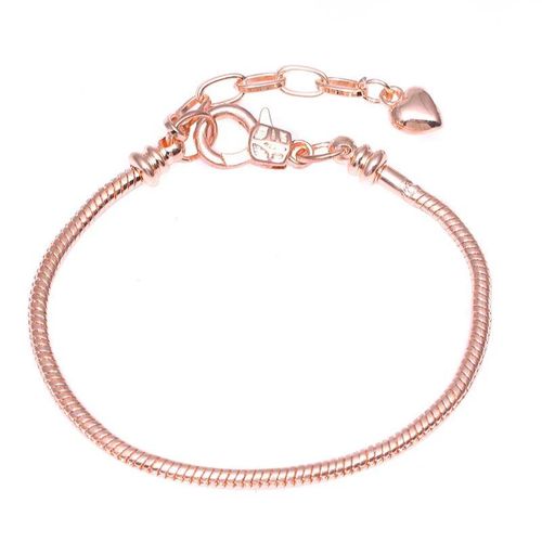 Orthèse Code 10 Style 3mm Diamètre 17-21cm Couleur Argent Bricolage Serpent Chaîne Fine Breloque Bracelets Pour Femme Bijoux Cadeaux