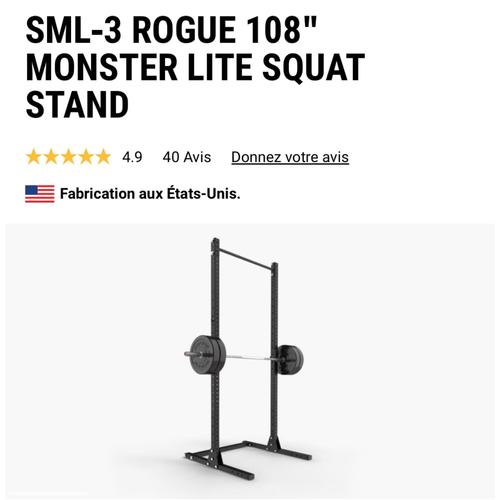 Rack A Squat De Musculation Rogue Fitness 