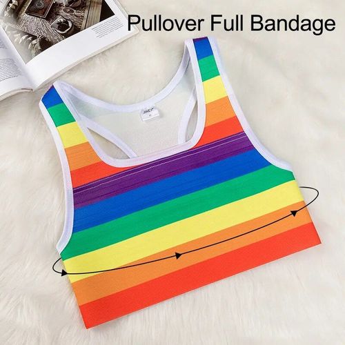 Haut Court Pour Lesbiennes Et Transgenres,Classeur De Poitrine,Pull À Bandage Entier,Ftm,Femmes