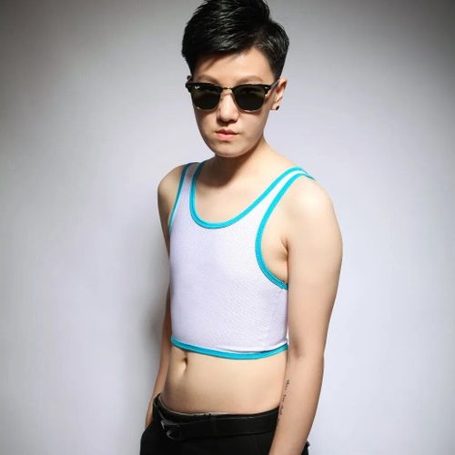 Tomboy-Maillot De Corps Latéral Pour Femme,Classeur De Poitrine,Respectueux De La Peau,Lesbienne