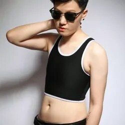 Tomboy-Maillot De Corps Latéral Pour Femme,Classeur De Poitrine,Respectueux De La Peau,Lesbienne