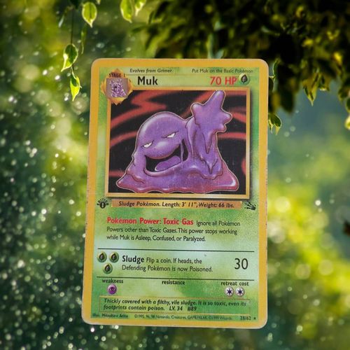 Carte Pokémon Muk 28/62, Première Édition De 1995, Très Bon État