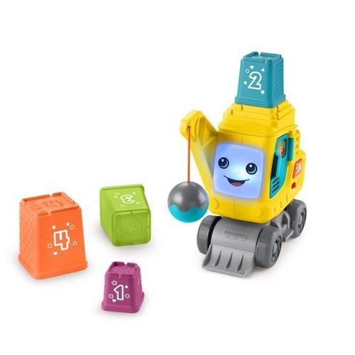 Fisher-Price - Véhicule La Calculo'grue - Jouet De Construction - 9 Mois Et +