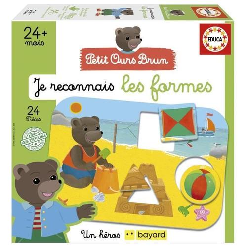 Jeu D'apprentissage - Educa - Je Reconnais Les Formes - Petit Ours Brun