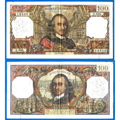 France 100 Francs 1974 Billet Corneille Franc