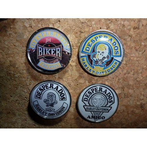 4 Pin's Pins Desperados Johnny Hallyday