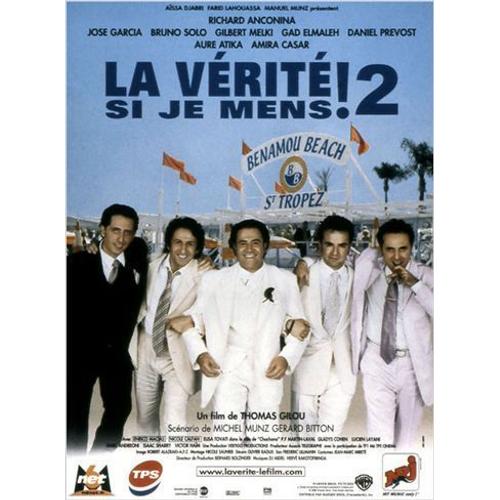 La Vérité Si Je Mens 2 - Richard Anconina - Thomas Gilou - José Garcia - Bruno Solo - Affiche De Cinéma Pliée 60x40 Cm