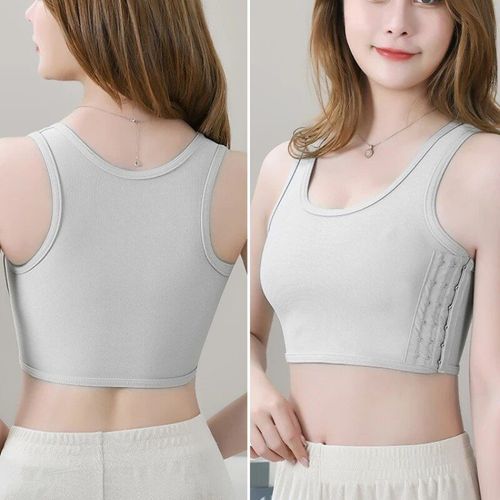 Tomboy-Sous-Vêtements Lesbiennes Sans Couture Pour Femmes,Classeur À Seins Plats,Haut Court En Émail Glamour,Bustier Shpaer Shaper,Été