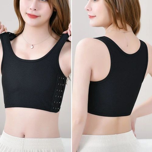 Tomboy-Sous-Vêtements Lesbiennes Sans Couture Pour Femmes,Classeur À Seins Plats,Haut Court En Émail Glamour,Bustier Shpaer Shaper,Été