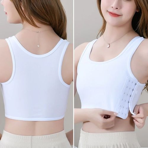 Tomboy-Sous-Vêtements Lesbiennes Sans Couture Pour Femmes,Classeur À Seins Plats,Haut Court En Émail Glamour,Bustier Shpaer Shaper,Été