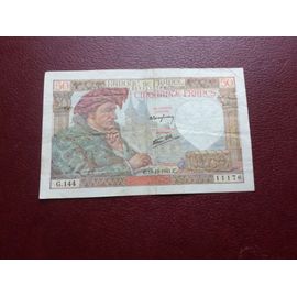 50 Francs Jacques Coeur 18-12-1941