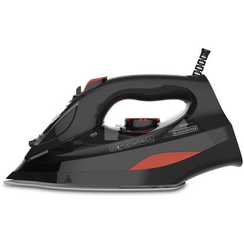 BLACK+DECKER BXIR3000E - Fer à vapeur avec fermeture automatique - semelle : céramique - 3000 Watt