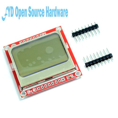 Module LCD 84x48 84x84, haute qualité, rétro-éclairage rouge, PCB pour Nokia 5110