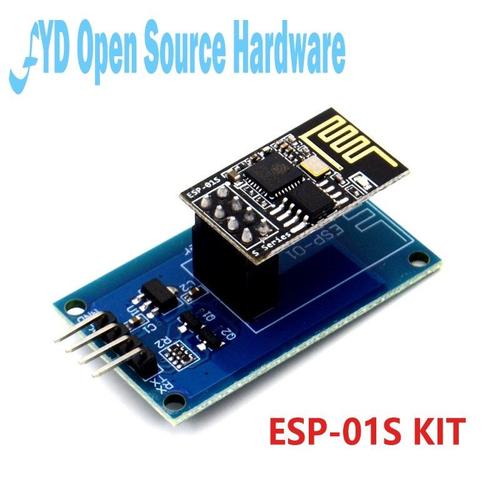 ESP-01S KIT ESP8266 ESP-01 wifi sans fil émetteur-récepteur module adaptateur module série plaque bleue distance de passage