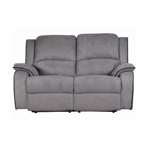 Canapé 2 Places Relax En Microfibre Hernani - Gris