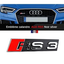Emblème logo Audi S Sline arrière coffre Noir brillant Rouge 65x35 MM -   France