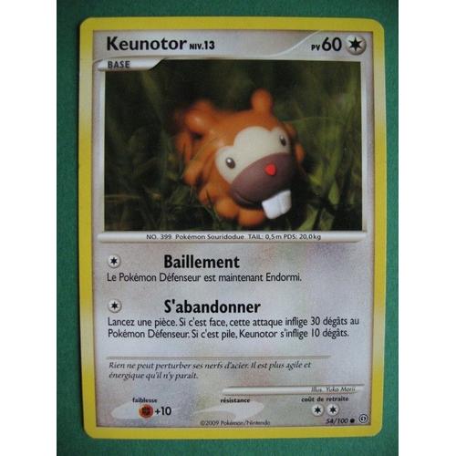 Carte Pokémon - Keunotor - 54/100 - Diamant Et Perle - Tempête - 2009 - M2