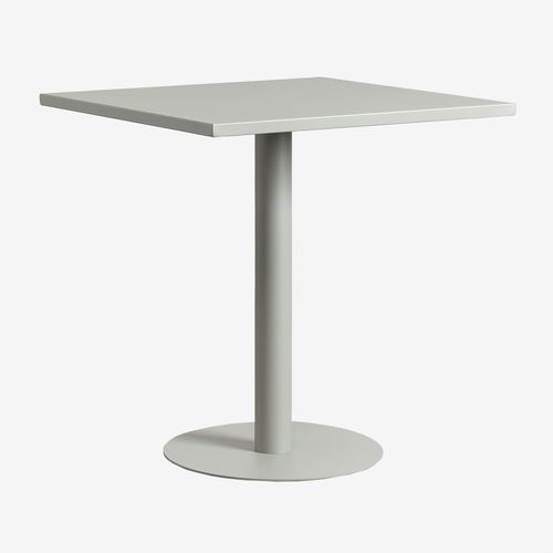 Table De Jardin Carrée En Métal (70x70 Cm) Mizzi Vert Kaki