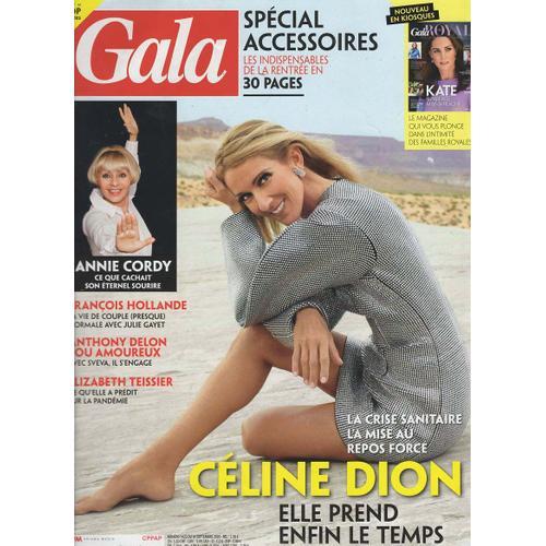 Gala 10/09/2020 Céline Dion, Annie Cordie, Adjani, Dani, Vanessa Paradis, B.Dalle, A.Delon N°1422