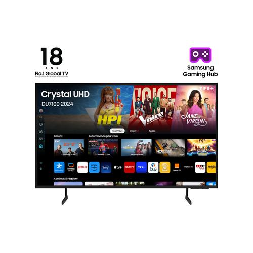 TV Samsung Crystal UHD 75" DU7100 2024 - 4K Smart TV